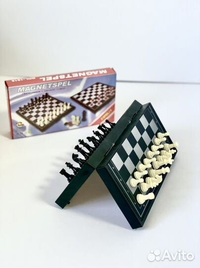 Шахматы мини набор 3в1/нарды/шашки