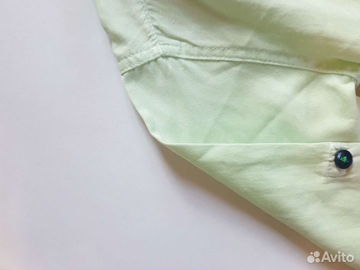 Рубашка lacoste бледно-зелёная на 2-3 года