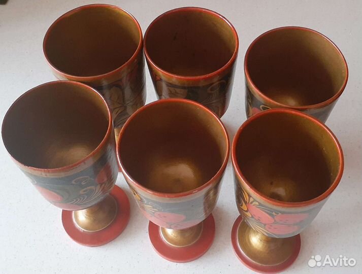 Фужеры из дерева СССР