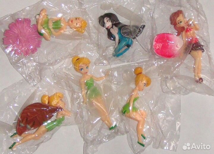 Фигурки игрушки Tinker Bell, 6 штук (комплект)