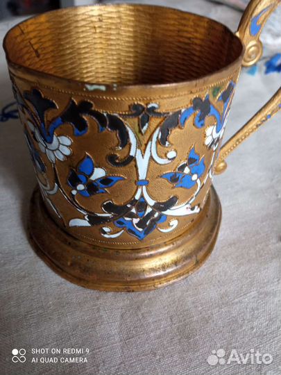 Подстаканники СССР эмаль