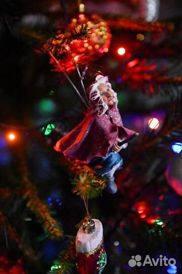 Елочная игрушка баба яга