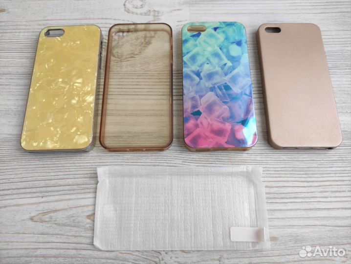 Чехол и стекло на iPhone 5s (цена за всё вместе)