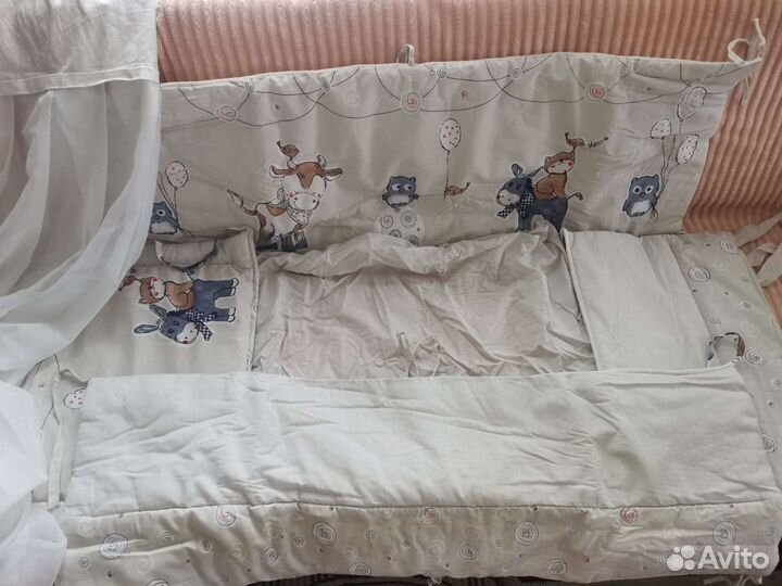 Бортики в детскую кроватку набор