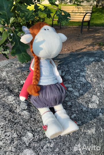 Мягкие игрушки Бычок и Коровка, 38 см