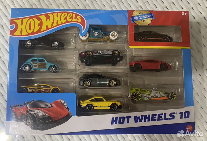 Hot wheels набор из 10 новых машин