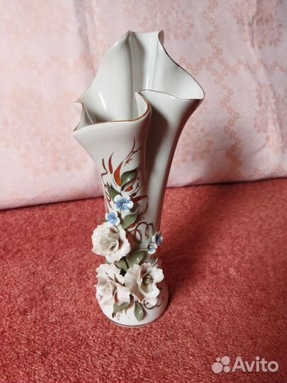Кисловодский фарфор. Ваза ручной работы