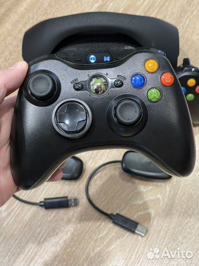 Геймпад xbox 360 беспроводной + адаптер