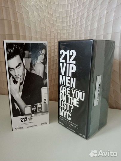 Carolina herrera 212 vip, мужская туалетная вода