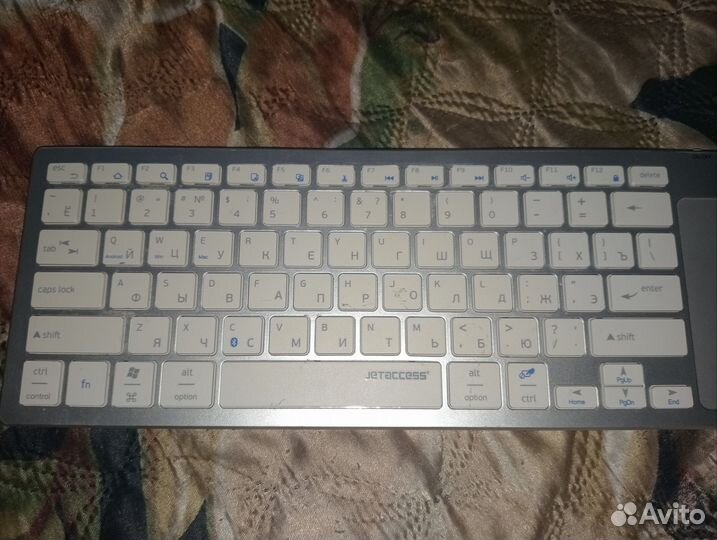 Клавиатура Jet.A Slim Line K6 BT Silver