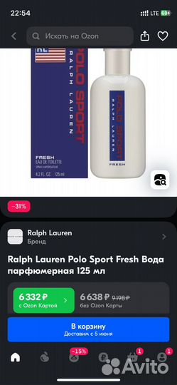 Вода парфюмерная