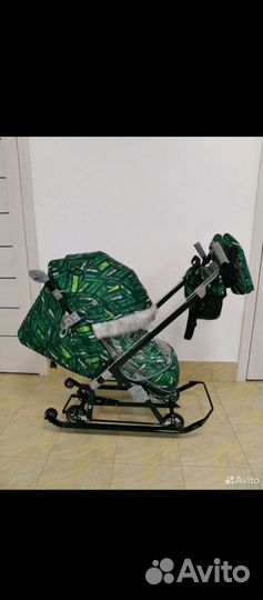 Детские санки коляска ника