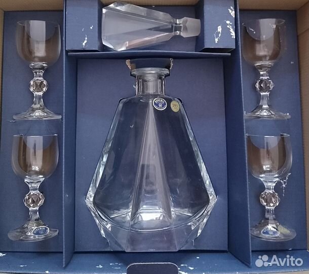 Набор Богемия графин + 4 рюмки
