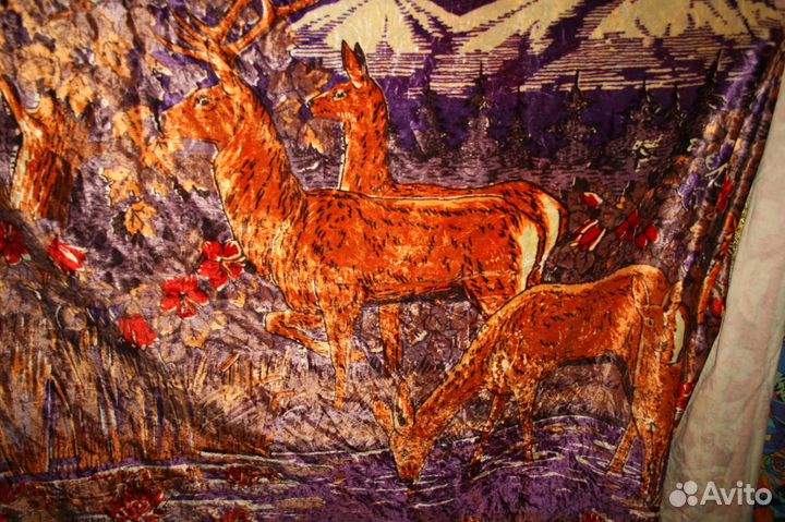 Ковёр советский плюшевый