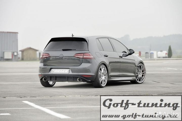 VW Golf 7 12-17 Диффузор глянцевый Rieger