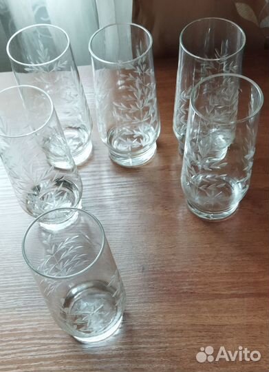 Стаканы- фужеры 6 штук