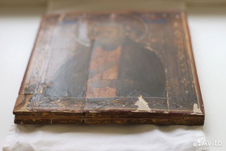 Старинная икона Серафима Саровского