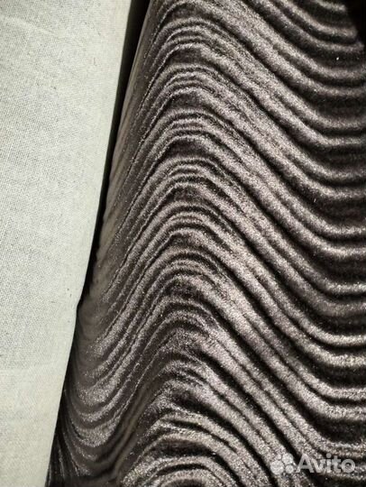 Ткань мебельная велюр серого цвета 23,8м