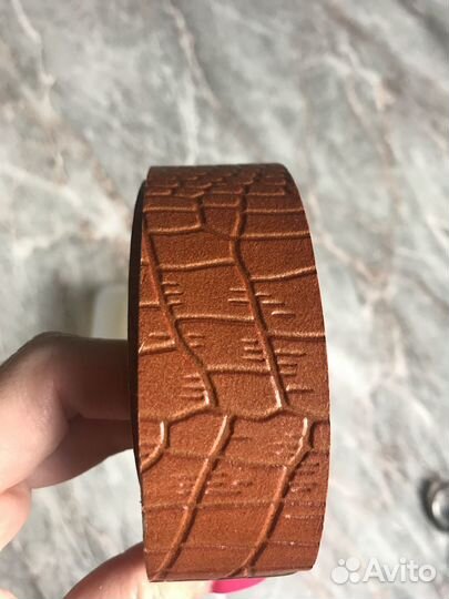 Кожаный ремень-раритет кзатэ 60