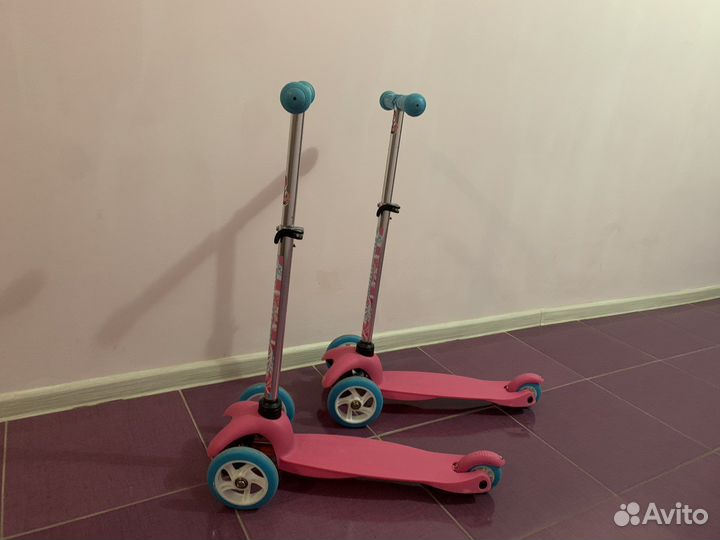 Самокат детский для девочки бу
