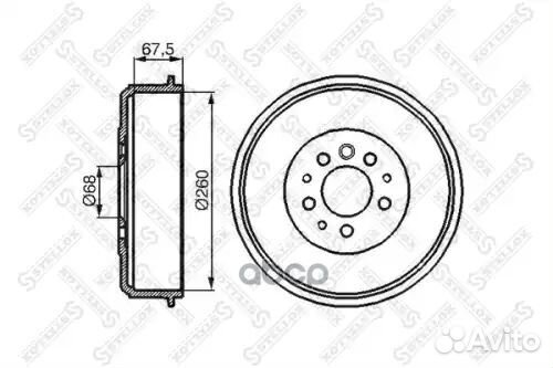 6026-4709-SX барабан тормозной VW T4 1.8-2.5TDi