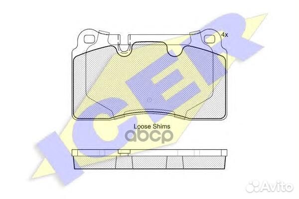 181789 колодки дисковые передние VW Touareg, L