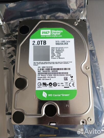 Жесткий диск WD 2 Тб