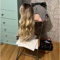 Парик блонд, длинный 61 см