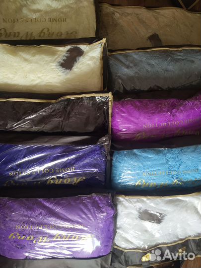 Пледы травка пушистые 220*240