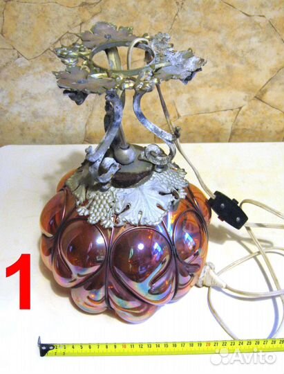 Светильник СССР со стеклянным плафоном