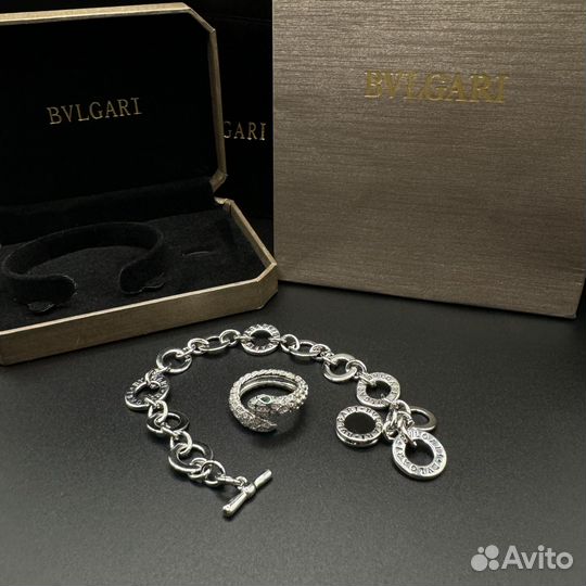 Браслет и кольцо bvlgari