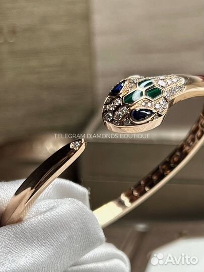 Браслет bvlgari serpenti розовое золото 750