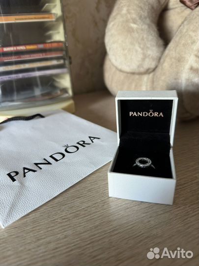 Pandora серебряное кольцо 