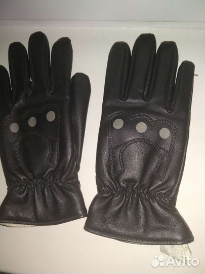 Перчатки кожаные
