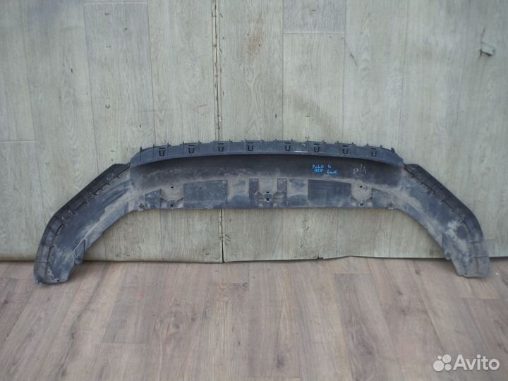 Юбка переднего бампера Volkswagen Polo 6 2021