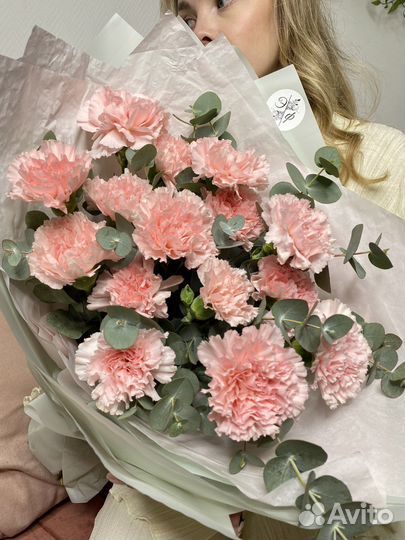 Букеты и композиции с диантусами (гвоздики)