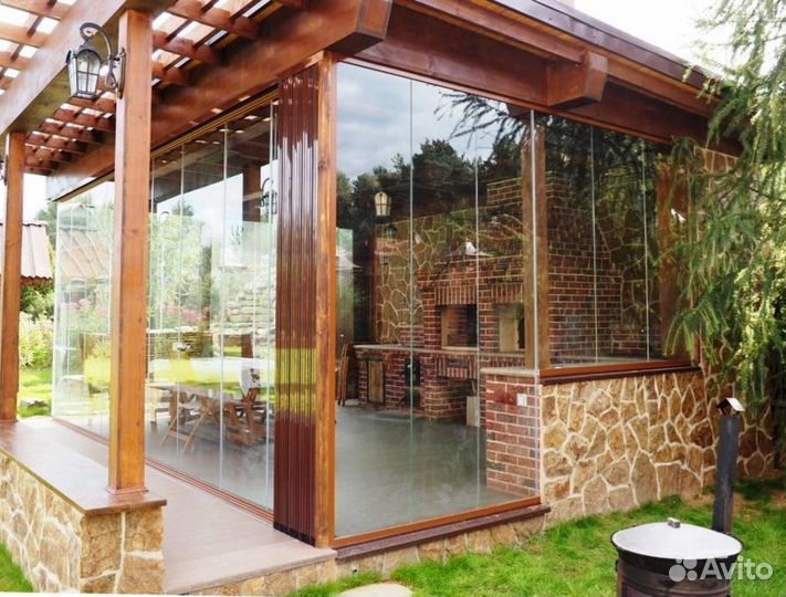 Раздвижные окна для террас, веранд, беседок