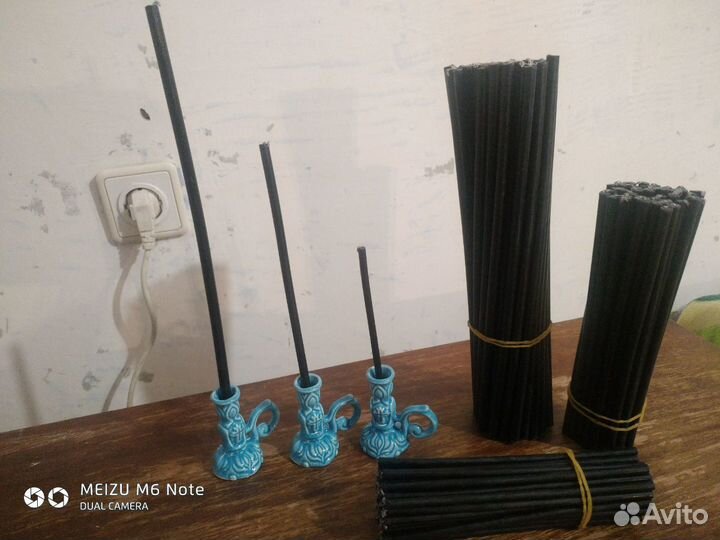 Свечи черные восковые