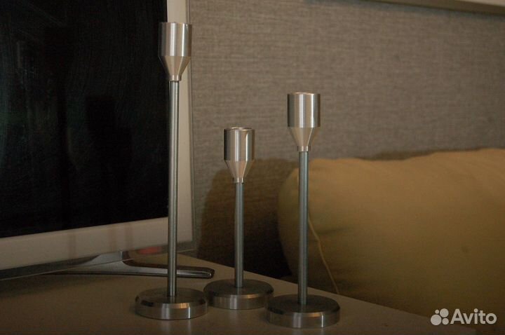 Комплект подсвечников три штуки стиль лофт