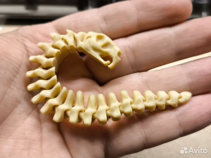 Фигурка змея скелет (3D печать)