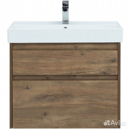 Тумба с раковиной Aquanet Nova Lite 75 дуб рустика