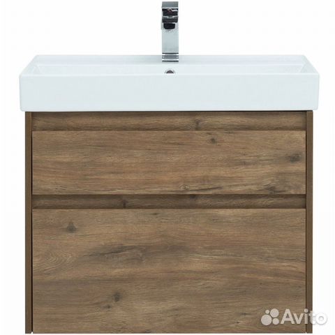 Тумба с раковиной Aquanet Nova Lite 75 дуб рустика