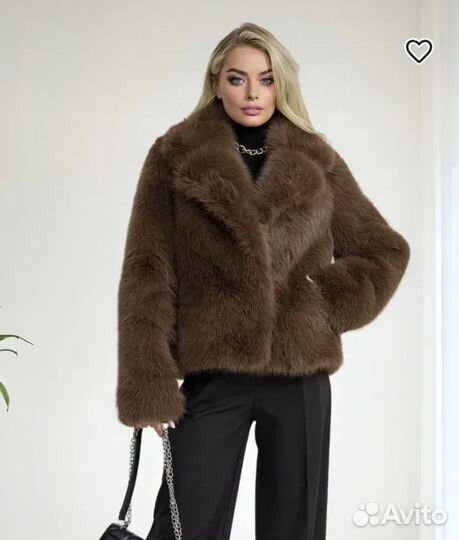 Шуба из эко меха