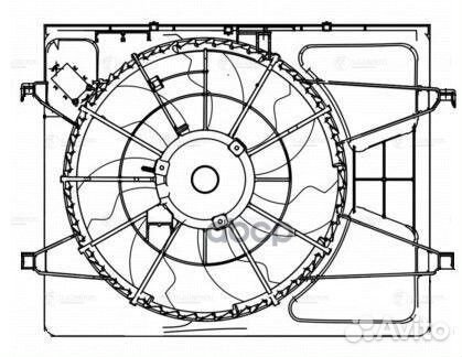Вентилятор охлаждения с кожухом LFK 08H1 luzar
