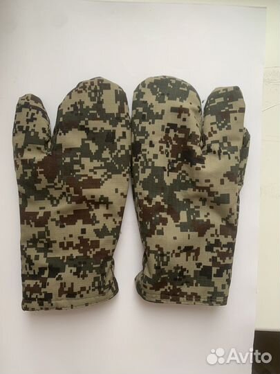 Перчатки-варежки камо