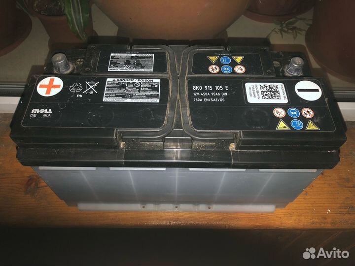 Аккумулятор 95Ah 450A / VAG 8K0915105E