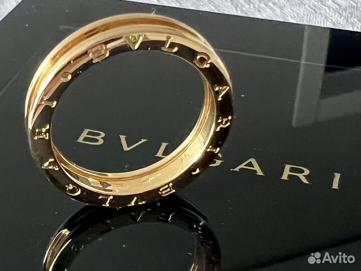 Новое золотое кольцо Bvlgari оригинал