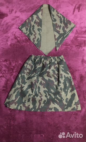 Камуфляжная юбка и бандана