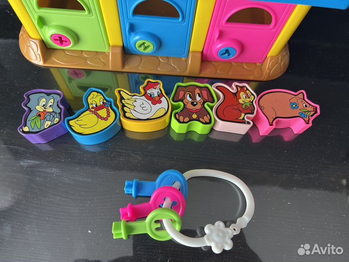 Развивающие игрушки сортер домик животные