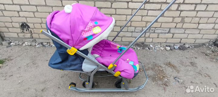 Продам детские санки-коляска в отличном состоянии